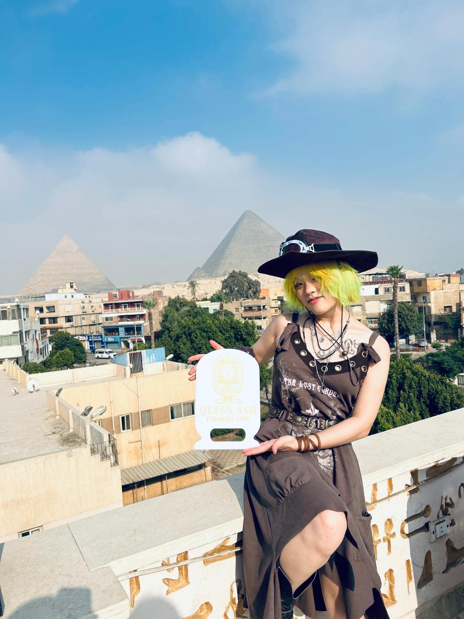 Queen Ash Pyramid View Inn Kafret el-Gabal Εξωτερικό φωτογραφία