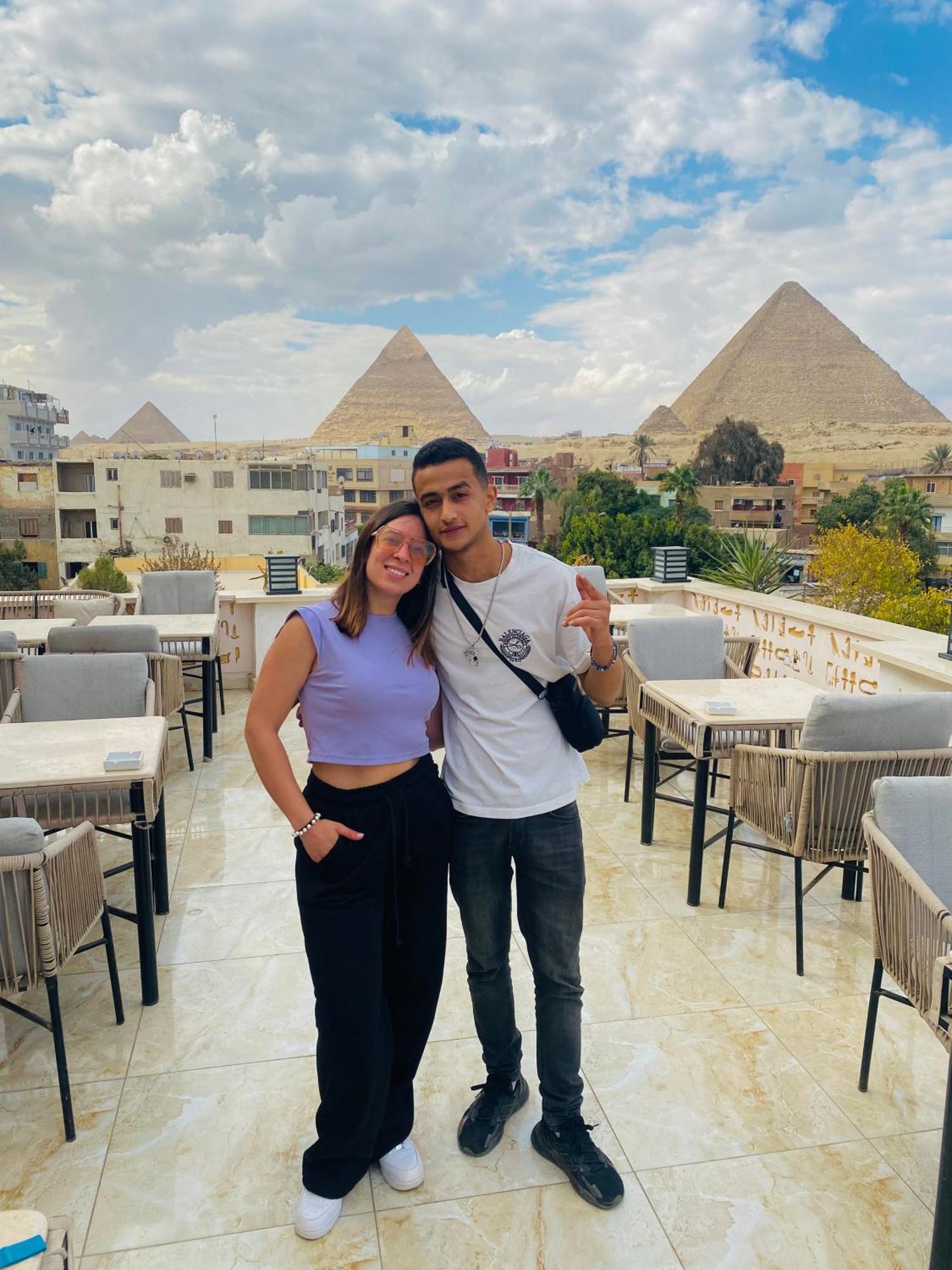 Queen Ash Pyramid View Inn Kafret el-Gabal Εξωτερικό φωτογραφία